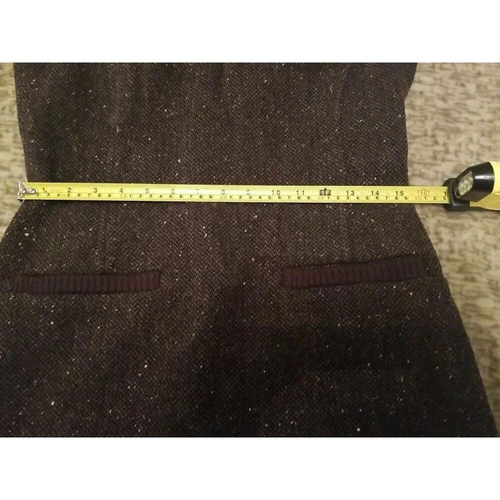 JACKPOT by Carli Gry Women Dress Sarafan Winter Size 3 M/L Brown Melange 65%Wool - Picture 7 of 10